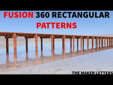 How do you use a rectangular pattern in fusion 360 | Free Fusion 360 training
