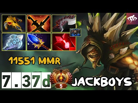 Seeing Red Bristleback Carry - 11551 MMR - JACKBOYS - 7.37d - Immortal Dota