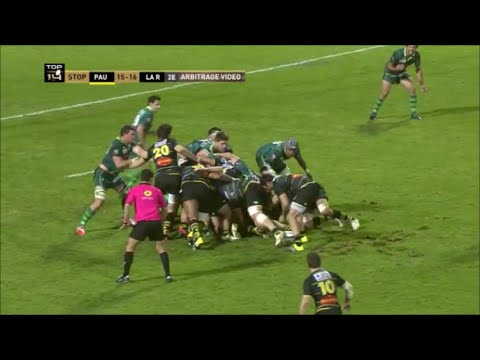Match winning La Rochelle try controversially disallowed vs Pau 2015