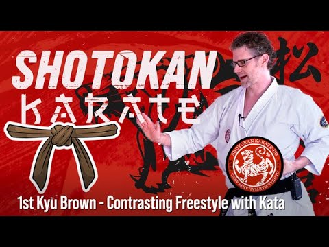 Shotokan - 1st Kyu Brown Belt - Contrasting Freestyle with Kata thumbnail