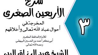 03 - شرح الأربعين الصغرى للبيهقي الباب الأول في توحيدالله في عبادته دون ماسواه الشيخ عبدالرزاق البدر image