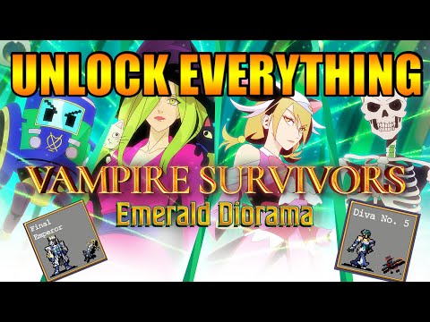 How To Unlock EVERYTHING in Vampire Survivors Emerald Diorama