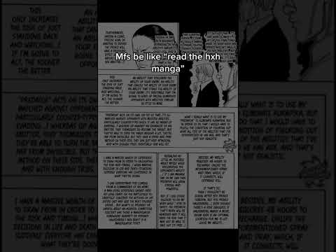 “Read the Hunter X Hunter manga”