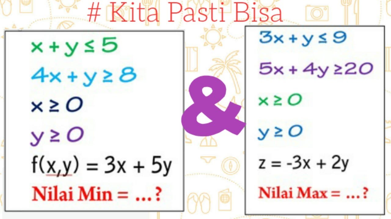 Program Linear Mulai Dari Dasar