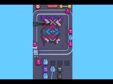 Pixel Flow Level 156 Walkthrough - Hard Difficulty Puzzle Solution