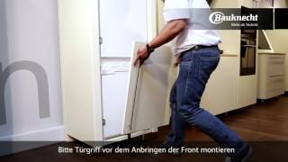 Bauknecht Kühlschrank mit Festtürmontage SetmoPlus