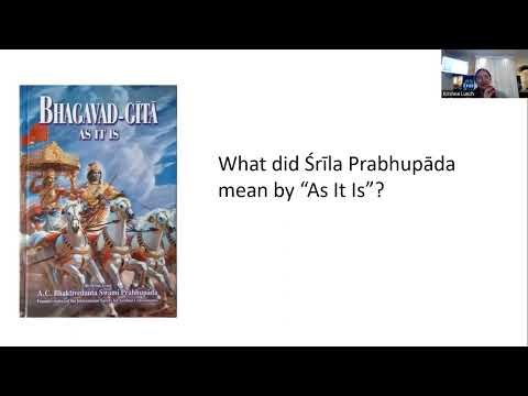 Hermeneutics part 1 with Prabhupada Priya dd