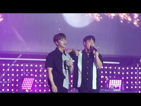 180825 Chuncheon K-pop Mega Concert | VROMANCE - I Fall in Love (사랑에 빠진 걸까요)