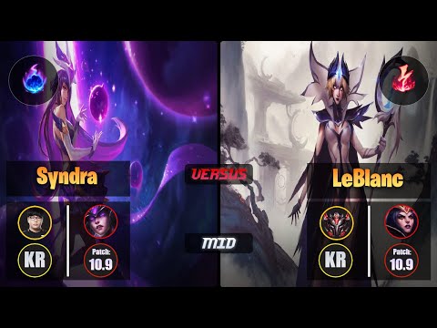 Lava SYNDRA (Mid) [Arcane Comet] VS LEBLANC - Grandmaster KR Patch 10.9