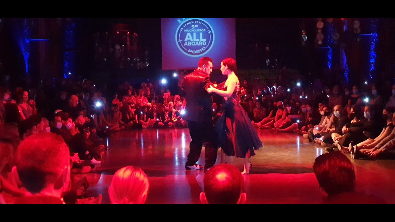 Chicho Frumboli e Joana Sepulveda no 9° Milongueros All Aboard, em 21/11/21