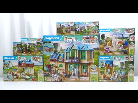 , title : 'Unboxing Playmobil (fr) : Les chevaux Horses of Waterfall (2023) – 71351, 71352, 71353... 71358'