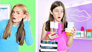I Built a SECRET SEPHORA ROOM To Hide From My Sister! | Family Fizz