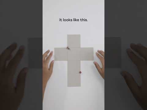 Shortest path — unfold the cube