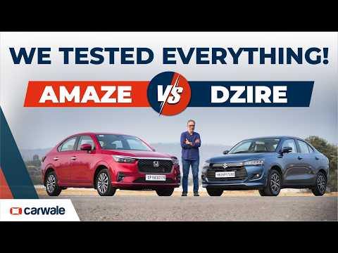 Maruti Dzire vs Honda Amaze: Who Wins in Mileage, Space, Features & Performance?