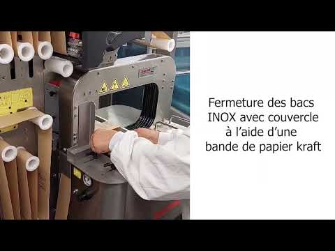 Banderoleuse de bac gastronome Bandall Branding by Banding