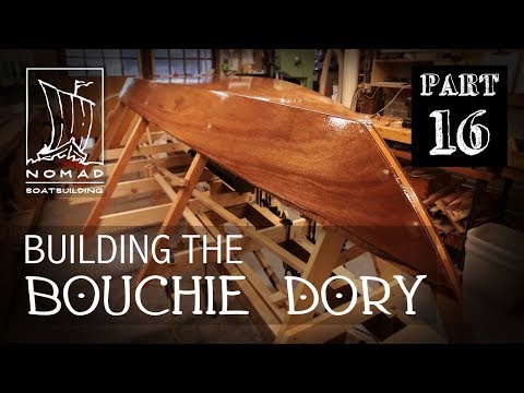 Building the Bouchie Dory Pt.16 - Fibreglassing the garboards