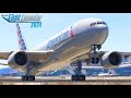 Flight Simulator B777 200ER American Airlines Barcelona New York MSFS 2024 Full Flight