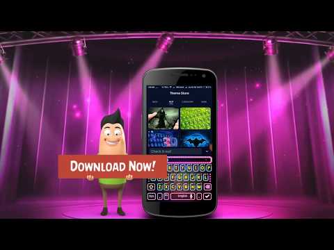 Neon Pink Keyboard Theme Video