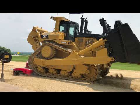 Cat D11T Dozer Crushes a Pontiac