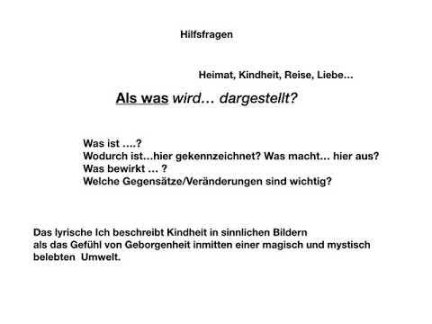 Deutungshypothese  Gedicht Abi 2019