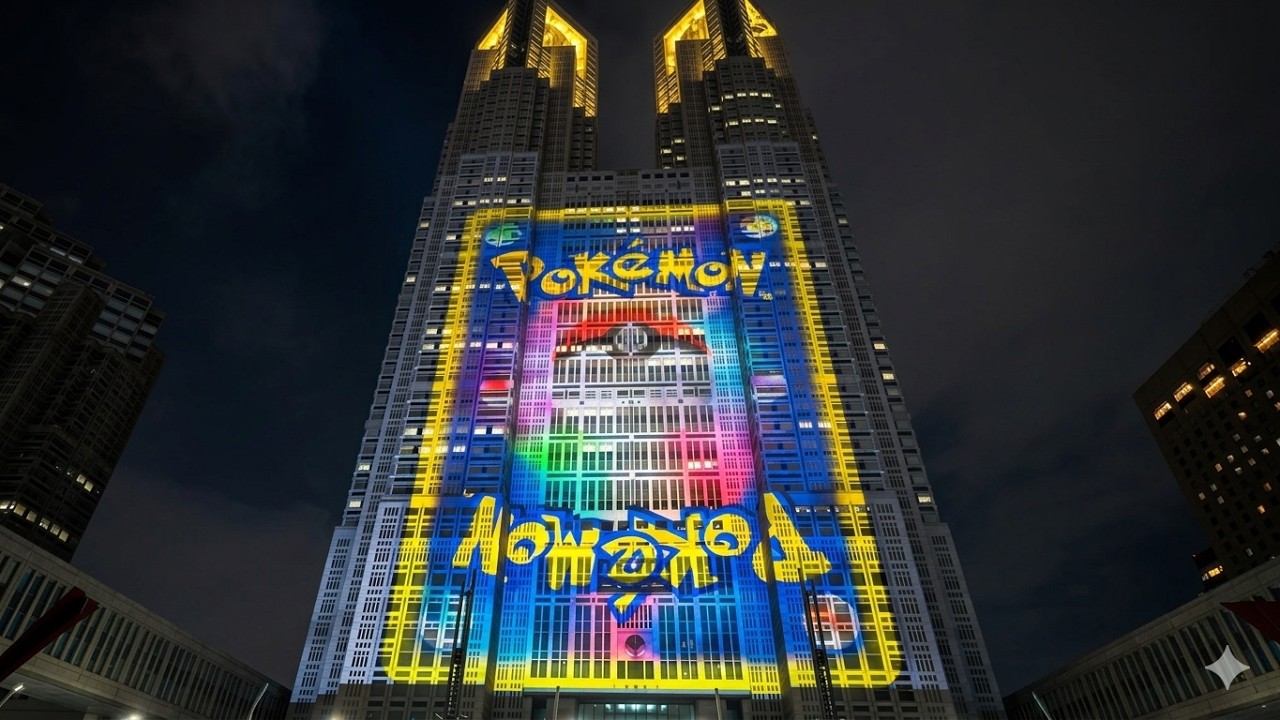 【ポケモン初登場】プロジェクションマッピング（ノーカット）東京（都庁） [4K] Tokyo  (JAPAN)#万博
