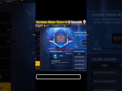 Honor Score Increase Trick Revealed 😱 Honor Score Kaise Badhaye | #freefire #viral #shorts
