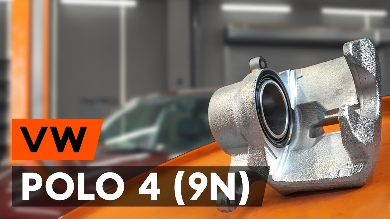 Kaip pakeisti VW Polo 9N stabdžių suporto: priekis - keitimo instrukcija