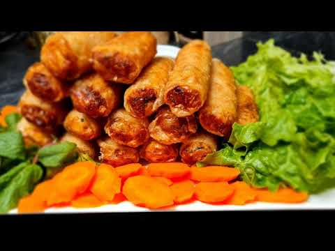 Nems au poulet très facile et bien croustillant. بالعربية و الفرنسية