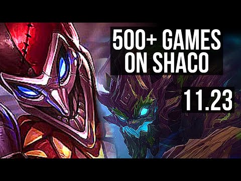SHACO vs MAOKAI (JNG) | 3.2M mastery, 8 solo kills, 500+ games | BR Master | 11.23