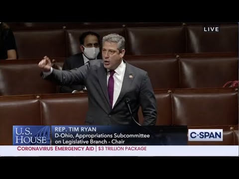 Congressman Tim Ryan Gives Impassioned Floor Speech on COVID19 Relief.