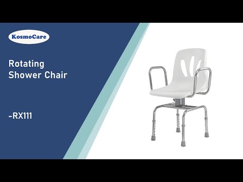 White mobile shower chair