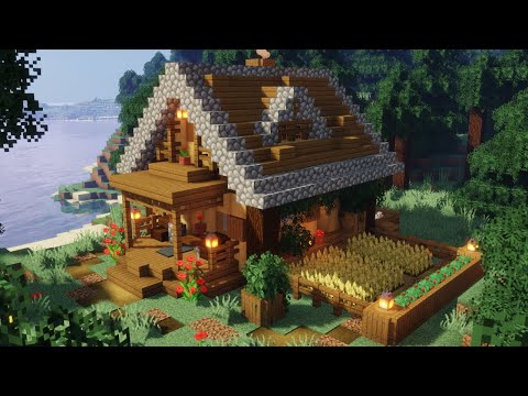 Minecraft | How to Build a Wooden Starter House | Easy Rustic House Tutorial