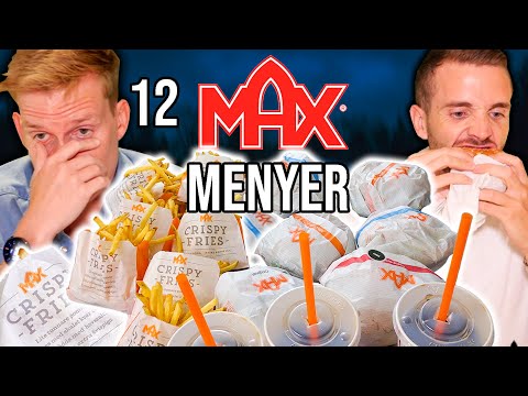 Nytt försök på 12 HELA Max-menyer!! (2022)