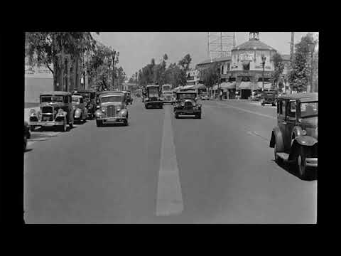 Vintage Los Angeles - Wilshire Blvd - Beverly Hills - 1935