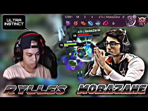 Æ | RYLLES MEETS MobaZane! GREATEST COMEBACK EVER! INTENSE GAME Mobile Legnds