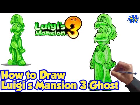 How to Draw Luigi's Mansion 3 Gooigi | Easy Step by Step Drawing