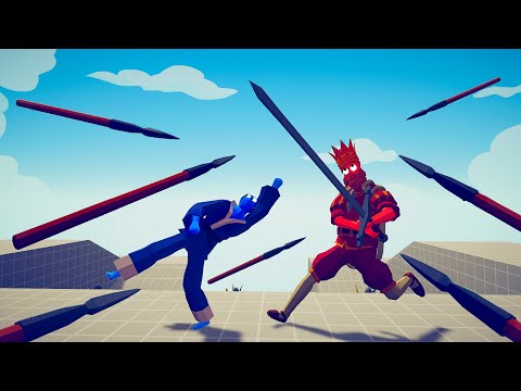 1 TAEKWONDO AND 6 SILVER KNIGHTS (BOW) vs EACH UNITS | TABS - Totally Accurate Battle Simulator