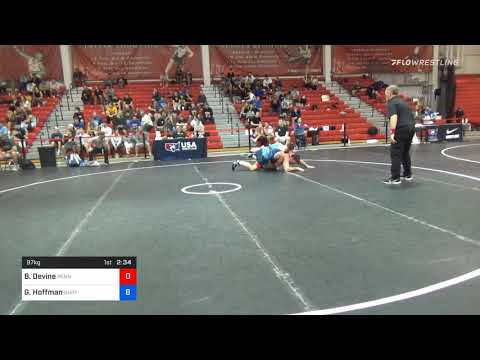 97 Kg Consolation - Brendan Devine, Pennsylvania Vs Gavin Hoffman, Ohio Regional Training Center D