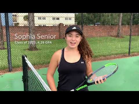 Sophia Senior College Tennis Recruiting Video: Fall 2023