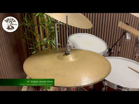 DRIFT DRUMS - 15" Zildjian Avedis Trans Stamp Paper Thin Hihat 870/900gr