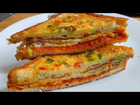 One Pan Egg Sandwich Recipe ❤️ | 10 Minutes Breakfast Recipe by Cook with Lubna ❤️