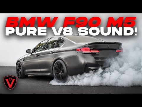 BMW F90 M5 TITANIUM EXHAUST RAW V8 SOUND | Valvetronic Designs