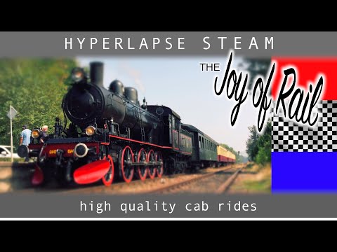 Steam Train HYPERLAPSE HOLLAND cab ride ZLSM