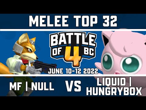 Mango's Friend | null vs Liquid | Hungrybox - Melee Singles Top 32 - Battle of BC 4
