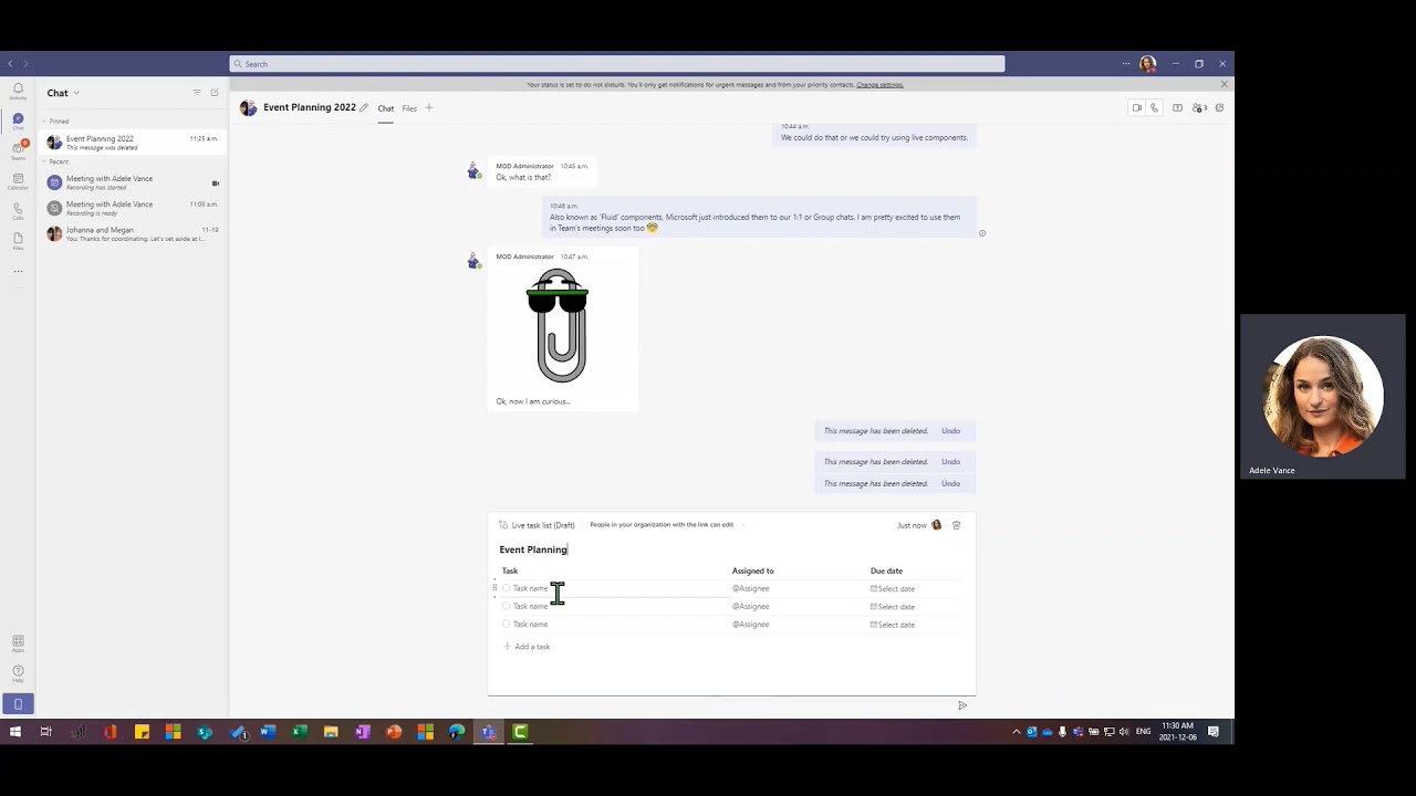 Tech Tip - How to Use Live Components in Microsoft Teams