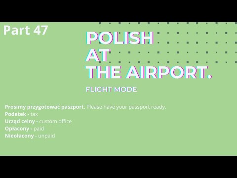 Polish at the airport tickets, and baggage ✈️ phrases and words - At the airport Polish. Part 47