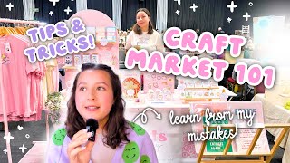CRAFT MARKET TIPS 🛍️ tips & tricks for a successful craft fair 🎀 my experience & mistakes I've made!