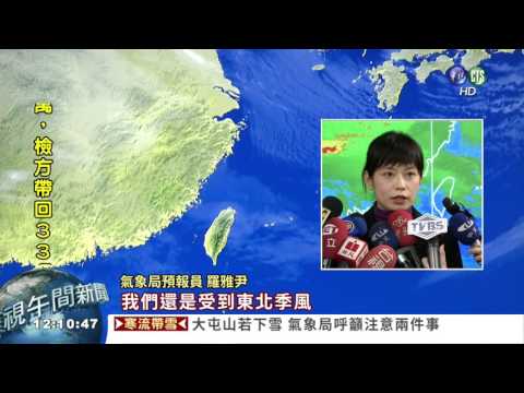 大寒又逢下雨! 淡水清晨11.6度