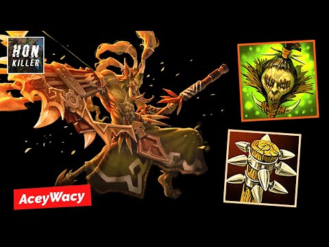 HoN Bushwack SHRUNKEN HEAD with SAVAGE MACE