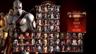Mortal Kombat 9 - KRATOS (GOD OF WAR 3) MOD - Expert Arcade Ladder - Gameplay @ (1080p) - 60ᶠᵖˢ ✔